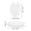 Full-Drill Diffuser WC-Sitz 45,50 x 35,50 x 2,50 cm Weiß 2