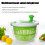Vegetable Dryer Salad Spinner Manuelle Obstwaschschleuder 11