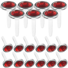 100Stk Rote Metall Craft Brads Groß Für DIY Basteln Und Scrapbooking