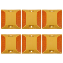 6 Reflektierende Fahrbahnmarkierungen 9,50x9,50x1,50 cm