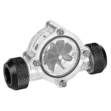 Flow Meter Display for PC Cooling Setup with G1/4 Female Thread Suitable for Water Cooling System
