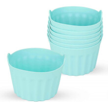 Nonstick Silicone Ramekins for Air Fryer, Oven and Microwave, Reusable Food Gift for Women/Men