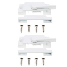 2 Sets Zinc Alloy Sliding Window Sash Locks for Hung Windows