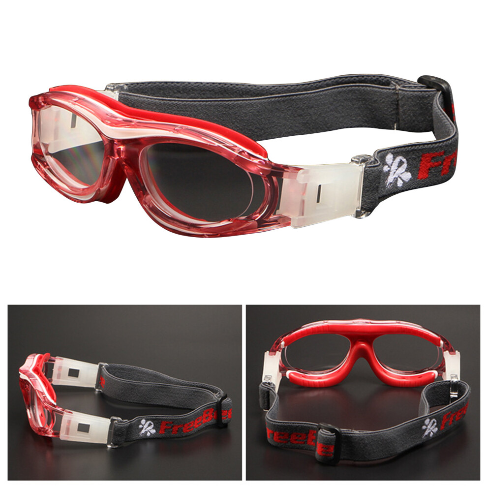 Kids Basketball Glasses Football Goggles Sports Protective-Red 7696000175218