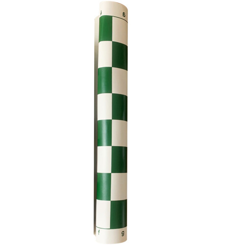 Portable Leather Chess Board Roll-up-Green White Large