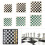 Portable Leather Chess Board Roll-up-Green White Large 9