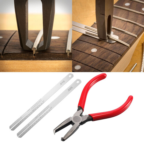 Fret Puller Flat Head Plier Bass Guitar-Pliers with 2 Spacer 2