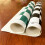Roll-up Leather Chess Board Lightweight-Green White Small 13