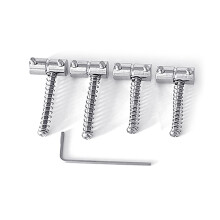 4 Strings Electric Guitar Bridge Saddle String Saddle-chrome
