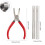 Fret Puller Flat Head Plier Bass Guitar-Pliers with 2 Spacer 10