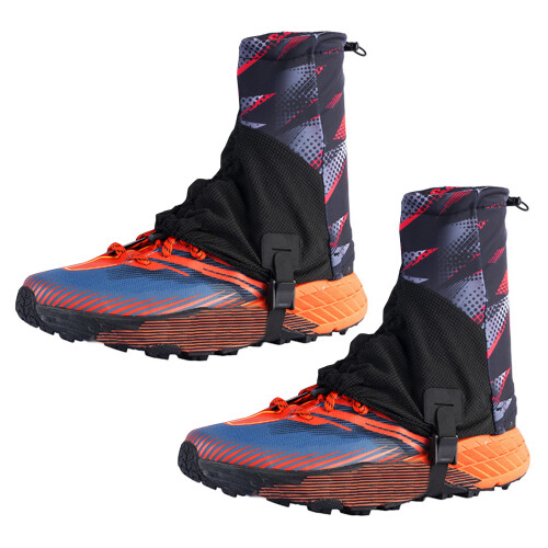 Ankle Gaiters Protective Shoe Cover Boot Guard for-Ink red