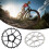 Bicycles Crankset Chainring 3mm Offset-Titanium color 34T 14