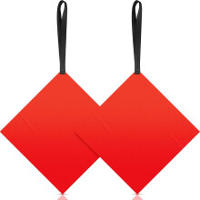 2Pcs Kayak Warning Flags Canoes Warning Flags with Webbing Kayak