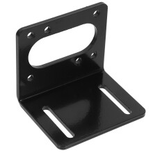Black Steel Motor Mounting Stand Versatile Motor Bracket Base