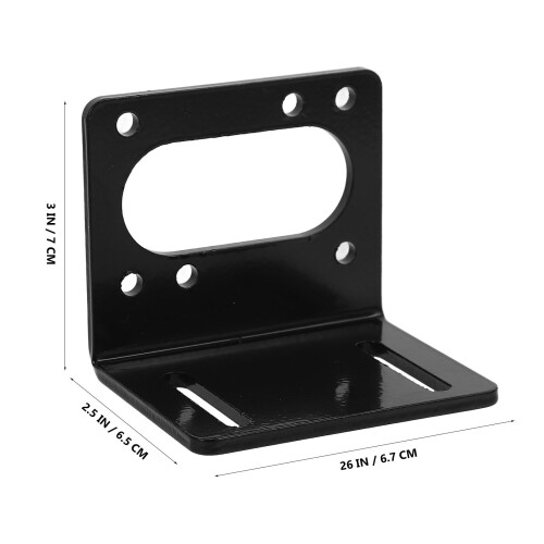 Black Steel Motor Mounting Stand Versatile Motor Bracket Base 2