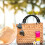 4 Holzperlen-Griffe Gewebtem Nylonseil Für Taschen 11