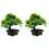 2St Künstlicher Bonsai-Kiefernbaum In Topf 4