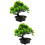 2St Künstlicher Bonsai-Kiefernbaum In Topf 9