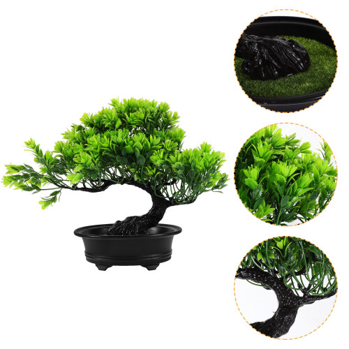 2St Künstlicher Bonsai-Kiefernbaum In Topf 2