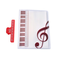 40 Blatt A4 Musik Ordner Für Klavier Band Chor Rot Klemmhefter