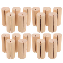 20Stk Holz Visitenkarten Notizclip Kartenhalter