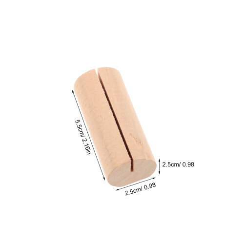 20Stk Holz Visitenkarten Notizclip Kartenhalter 2