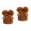 2Stk Kinderstrickmütze Häkelwintermütze Dunkelgelb 4
