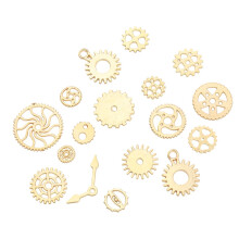 1 Pack Goldfarbenes Legierung Steampunk Anhänger Für Uhr