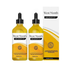 2pcs Rosemary Castor Argan Essential Oil Hair Growth Oils Pure Natural 60ML Hair Essential Oils for Nourish Shiny Hair Healthy Hair Care