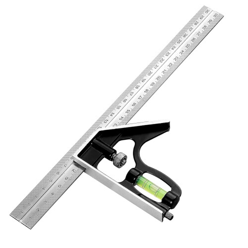 300mm Combination Square 12" Adjustable Right Angle Ruler Set 2