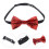 Herren Vorgebundene Glitzer Fliege Formelle Verstellbare 1 Set 3