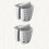 2St Multifunctionele Plastic Sponshouder Met Suction Grijs 9