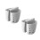 2St Multifunctionele Plastic Sponshouder Met Suction Grijs 6