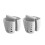 2St Multifunctionele Plastic Sponshouder Met Suction Grijs 4