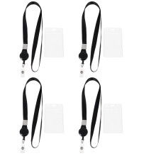 4 -Badge-Lanyard Passhalter Kartenhülle