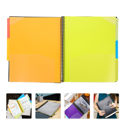 Folder Halter Spiralbindung Dokumentenmappe Zur Aufbewahrung 1 2