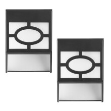 2 Ladegerät Outdoor Solar Wandlampe LED Leuchten