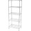 5 Tier Metal Storage Rack Silver Wire Shelf Unit 1