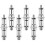 Worgeous 6 Klemm Übertragungsschraubenbuchsen Halter Adapter 2