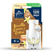 Glade Electric Holder & Scented Oil Plugin Refill - Vanilla Cream Cookies