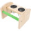 5Stk Holz Papageiensitzstange Mit Futterhalter Gestell 1