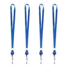 4Stk Lanyard Halsband Halter Für Ausweise Blau