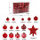 Gr8 Home Red 101 Piece Hanging Christmas Tree Baubles 2