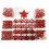 Gr8 Home Red 101 Piece Hanging Christmas Tree Baubles 3