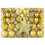 Gr8 Home Gold 101 Piece Hanging Christmas Tree Baubles 1