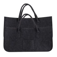 2Stk Tote Bag Miss Fashion Filz Einkaufstasche