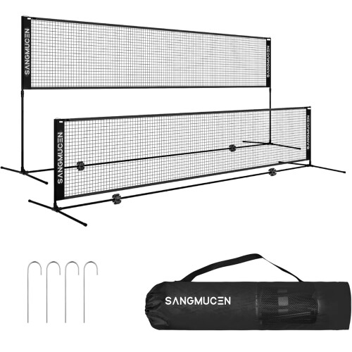 Gr8 Home Black 4m Badminton Net Post Set