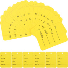 1000Pièces Étiquettes Prix Carton Jaunes Pour Bijoux Accessoires