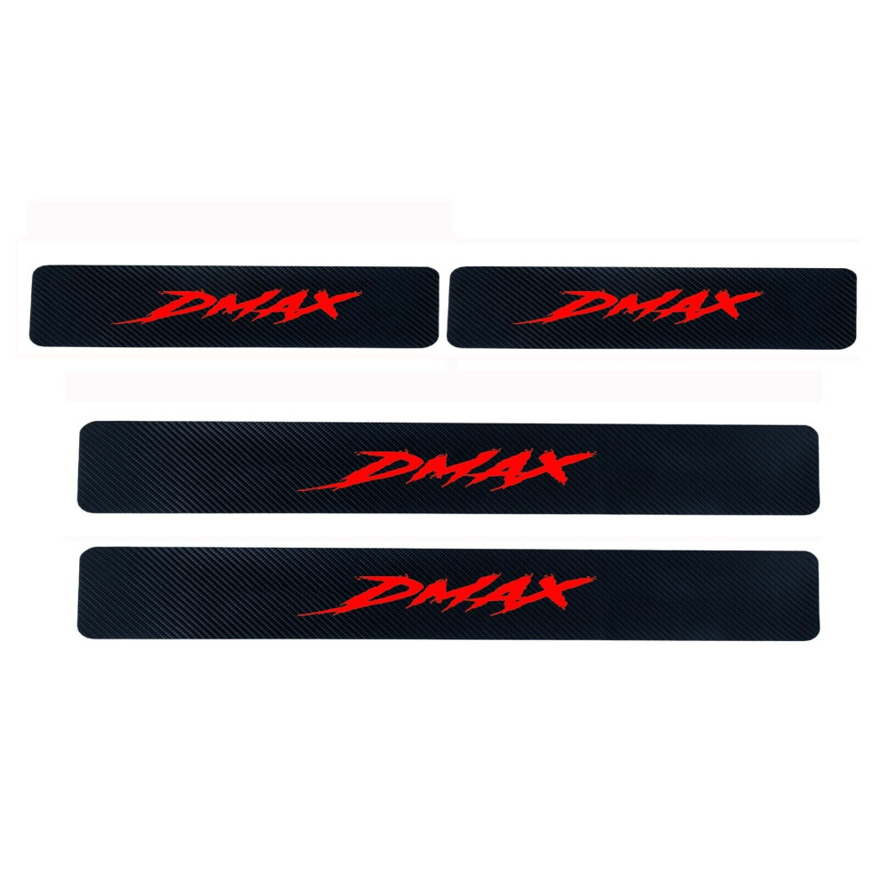 4Pcs/Set For Isuzu Dmax Car Door Plate Sill Scuff Anti Scratch Decal Sticker Protector 4069369200533