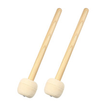 2Stk Holz Trommel Schlägel Mit Wollfilz Köpfen Perkussionsstäbe
